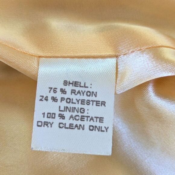 VTG Flores & Flores Open Front Fitted Jacket 6 SATC Granny Chic Whimsical - Picture 10 of 10